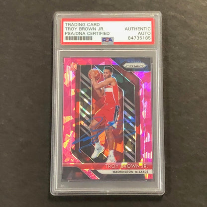 2018-19 Panini Prizm #213 TROY BROWN JR. Signed Card AUTO PSA RC Rookie Slabbed