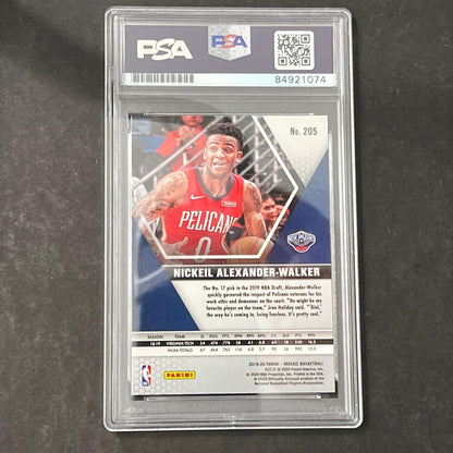 2019-20 Panini Mosaic Silver #205 Nickeil Alexander-Walker Signed Card AUTO PSA
