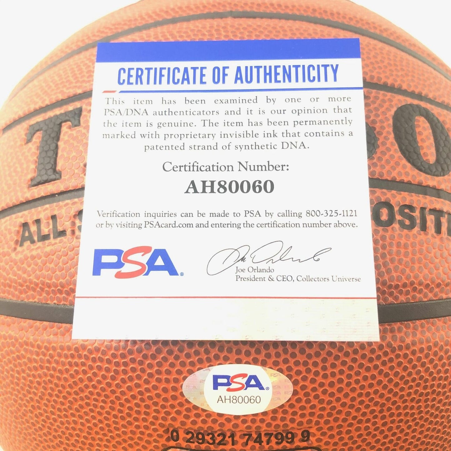 Andrew Bogut signed Spalding Basketball PSA/DNA Warriors Autographed