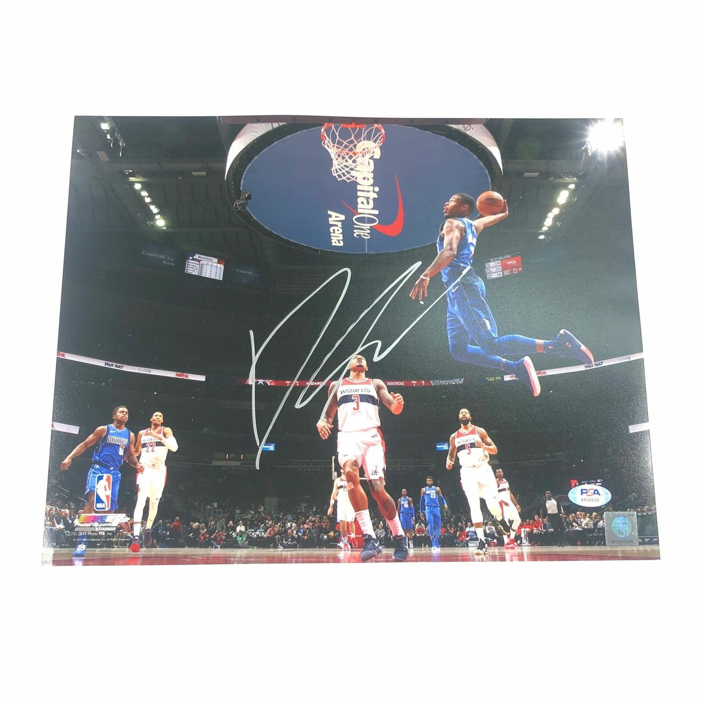 Dennis Smith Jr. Signed 11x14 photo PSA/DNA Dallas Mavericks Autographed Knicks