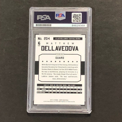 2015-16 NBA Hoops #204 Matthew Dellavedova Signed Card AUTO PSA Slabbed Cavalier