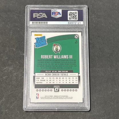 2018-19 Donruss Rated Rookie #167 Robert Williams III Signed Card AUTO PSA/DNA S