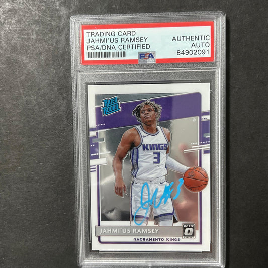 2020-21 Panini Donruss Optic #194 Jahmius Ramsey Signed Card AUTO PSA Slabbed Ki