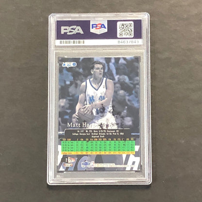 1998-99 Flair Showcase #275 Matt Harpring Signed Card AUTO PSA Slabbed Georgia T