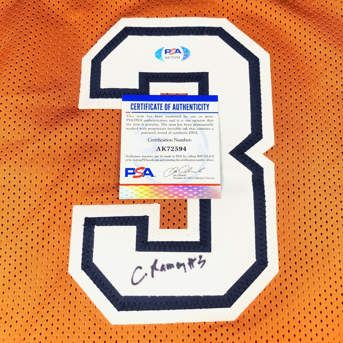 Courtney Ramey signed Jersey PSA/DNA Texas Longhorns Autographed
