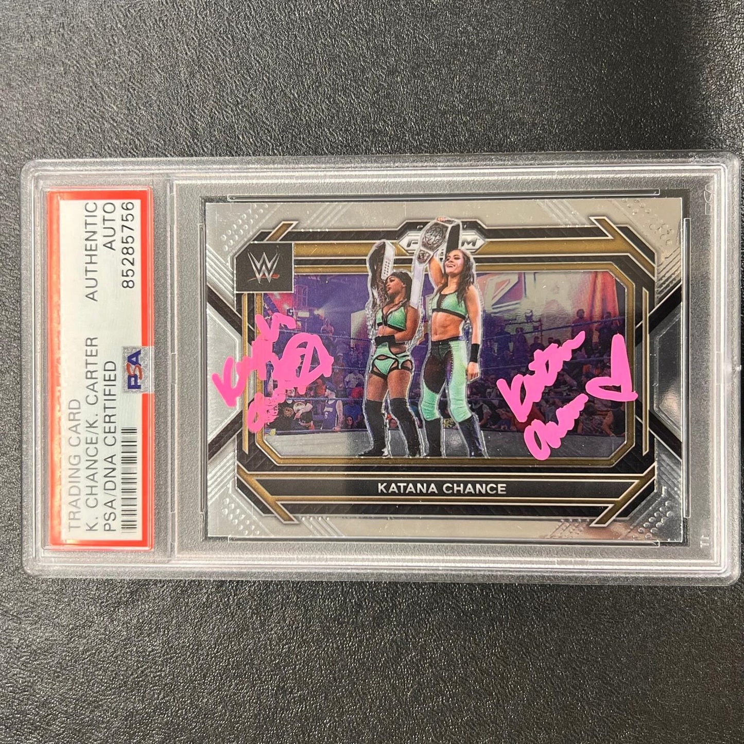 2023 Panini Prizm NXT #84 Katana Chance Signed Card AUTO PSA/DNA Slabbed WWE