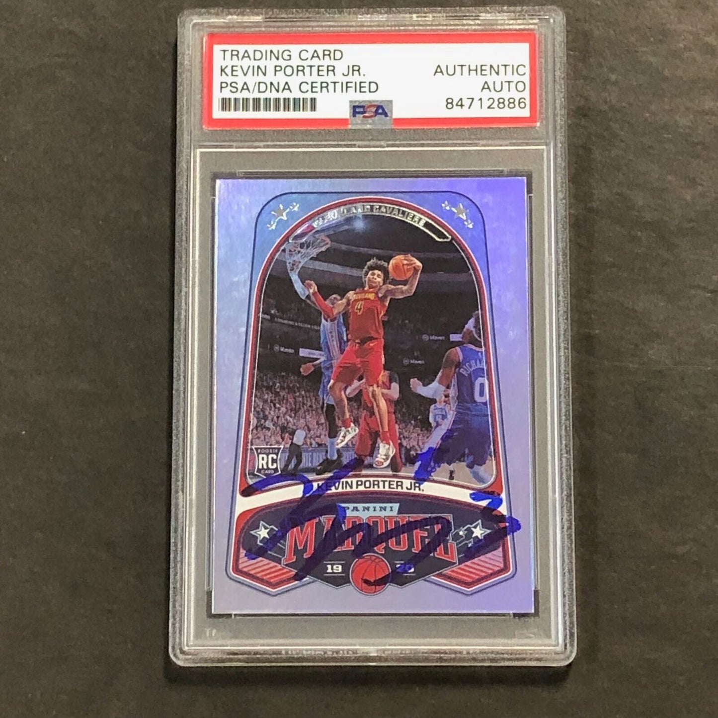 2019-20 Panini Marquee #268 Kevin Porter Jr. Signed Card PSA Slabbed Cavaliers