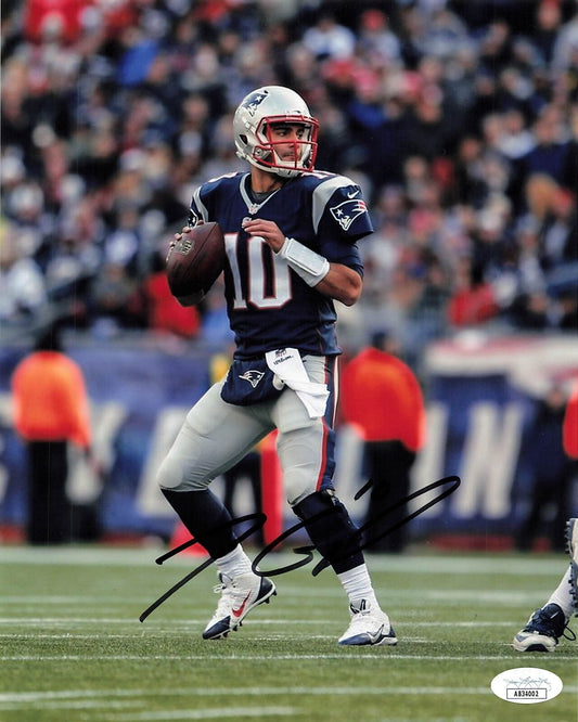 Jimmy Garoppolo signed 8x10 photo PSA/DNA New England Patriots Autographed