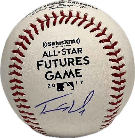 Tomas Nido signed baseball BAS Beckett Mets Autographed Futures Game 2017