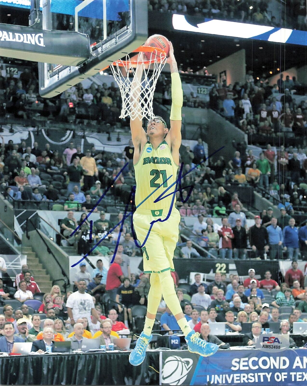 ISAIAH AUSTIN signed 8x10 photo PSA/DNA Baylor Autographed