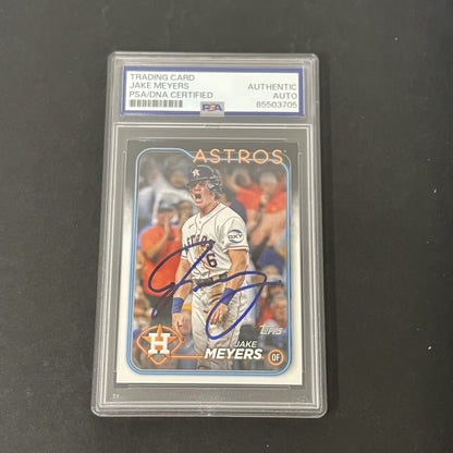 2024 Topps Series 2 #564 Jake Meyers signed card PSA