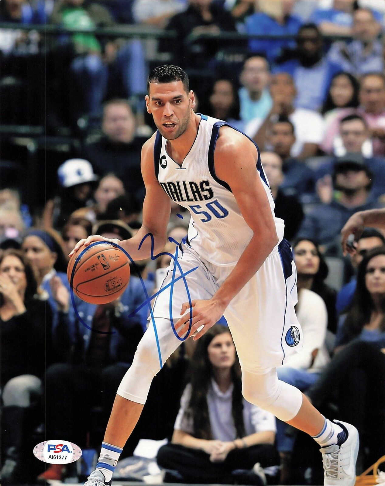 SALAH MEJRI signed 8x10 photo PSA/DNA Dallas Mavericks Autographed