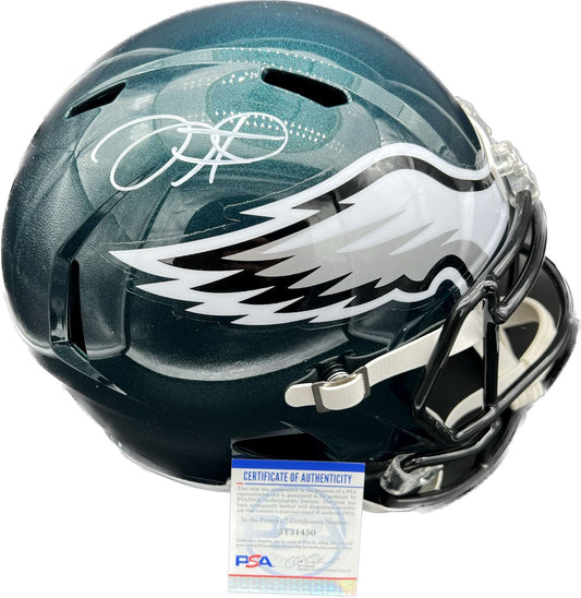 Jalen Hurts Signed Full Size Speed Helmet PSA/DNA Eagles Autographed