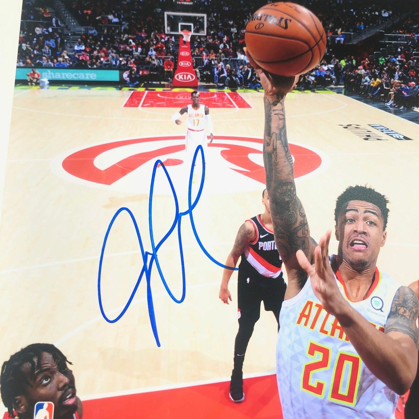 John Collins signed 11x14 photo PSA/DNA Atlanta Hawks Autographed