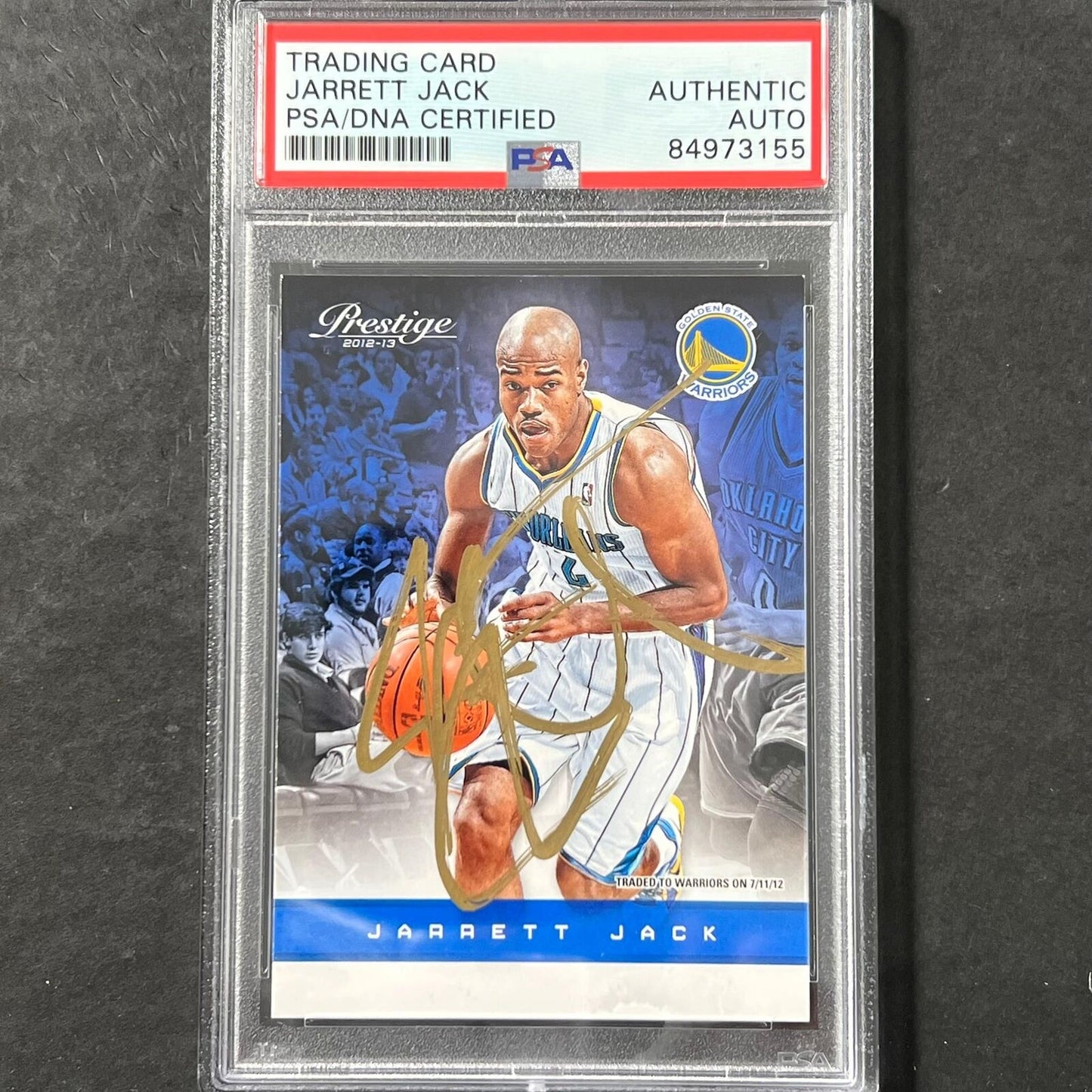 2012-13 Panini Prestige #77 Jarrett Jack Signed Card AUTO PSA Slabbed Warriors