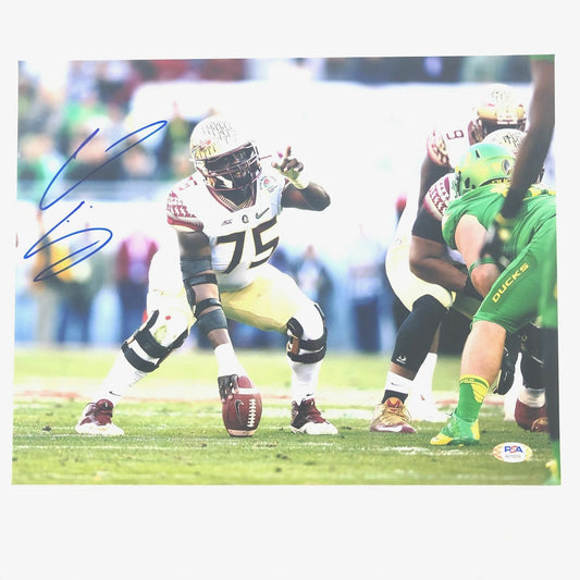 Cameron Erving signed 11x14 photo PSA/DNA Florida State Seminoles Autographed