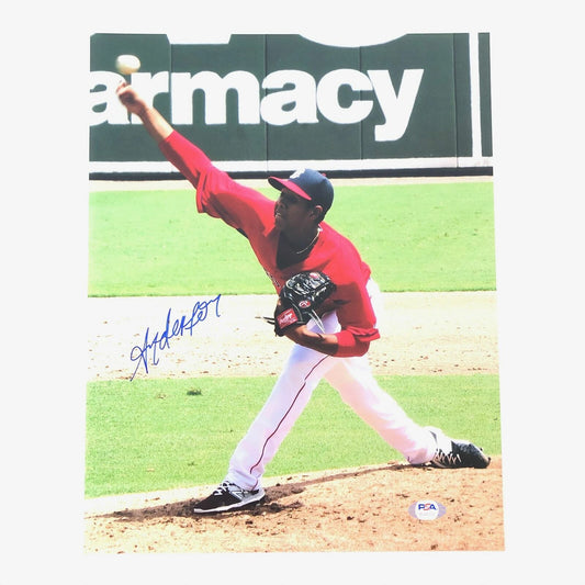 Anderson Espinoza signed 11x14 Photo PSA/DNA Red Sox autographed