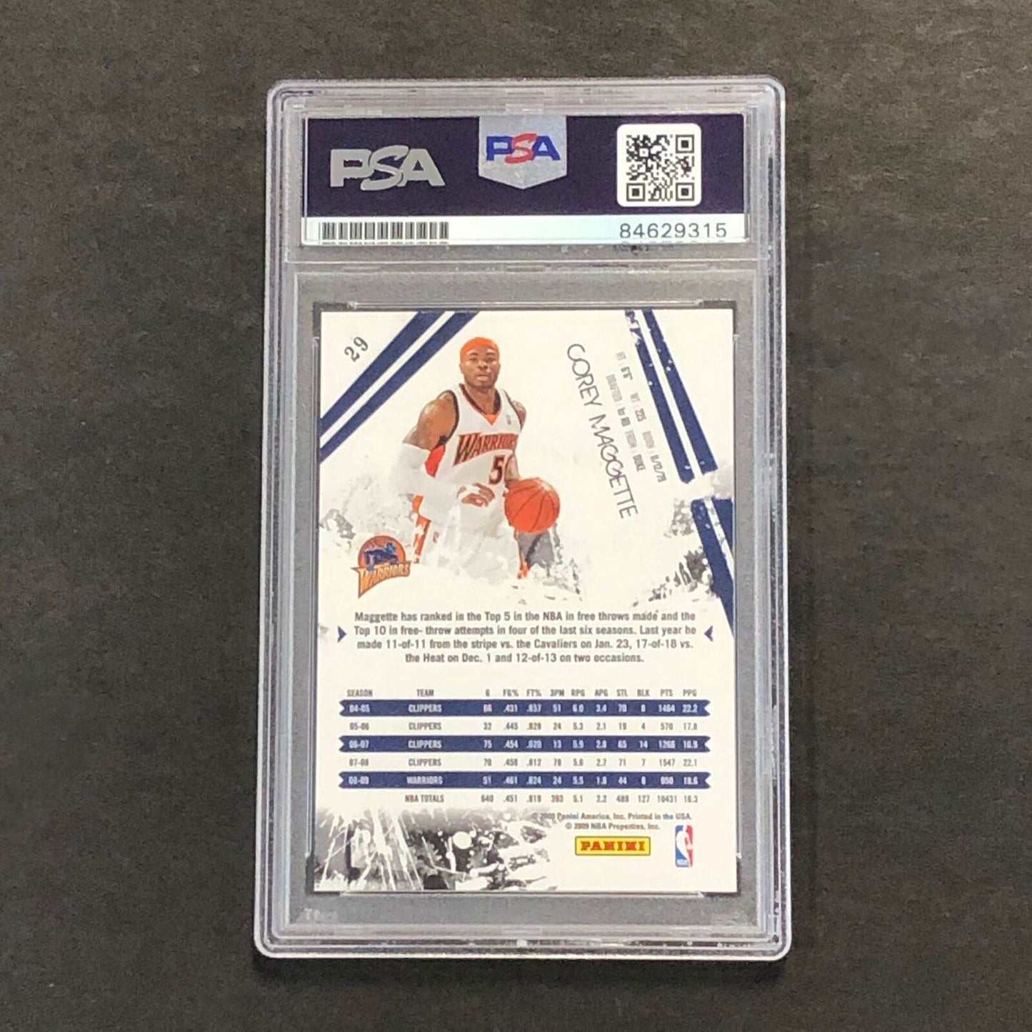 2009-10 Panini Rookies & Stars #29 Corey Maggette Signed Card AUTO PSA Slabbed W