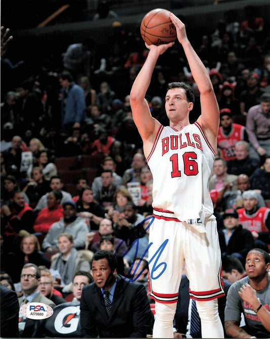 PAUL ZIPSER signed 8x10 photo PSA/DNA Chicago Bulls Autographed