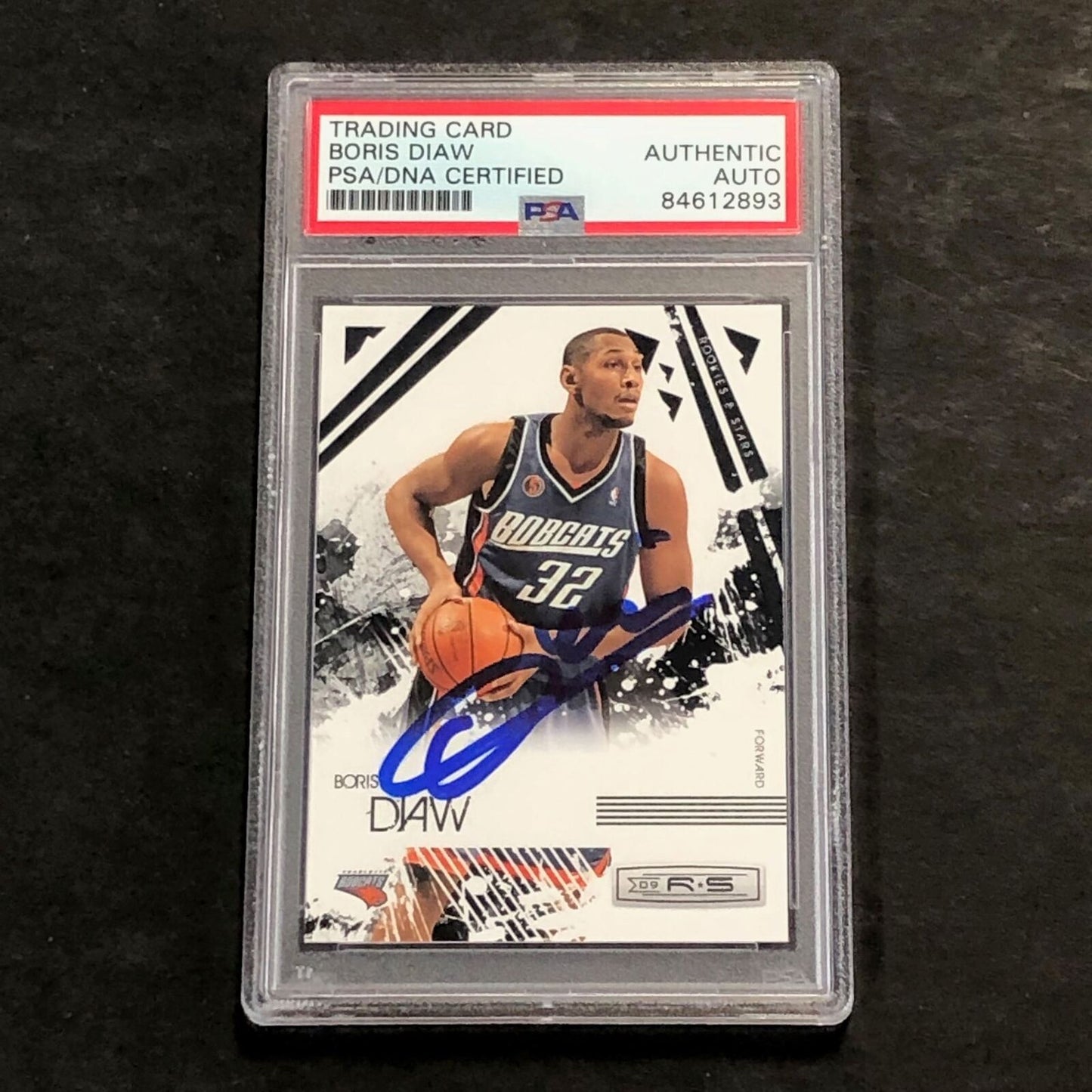 2009-10 Rookies and Stars #9 Boris Diaw Signed Card AUTO PSA Slabbed Bobcats