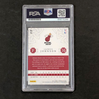 2016-17 Panini Excalibur #96 James Johnson Signed Card AUTO 10 PSA/DNA Slabbed H