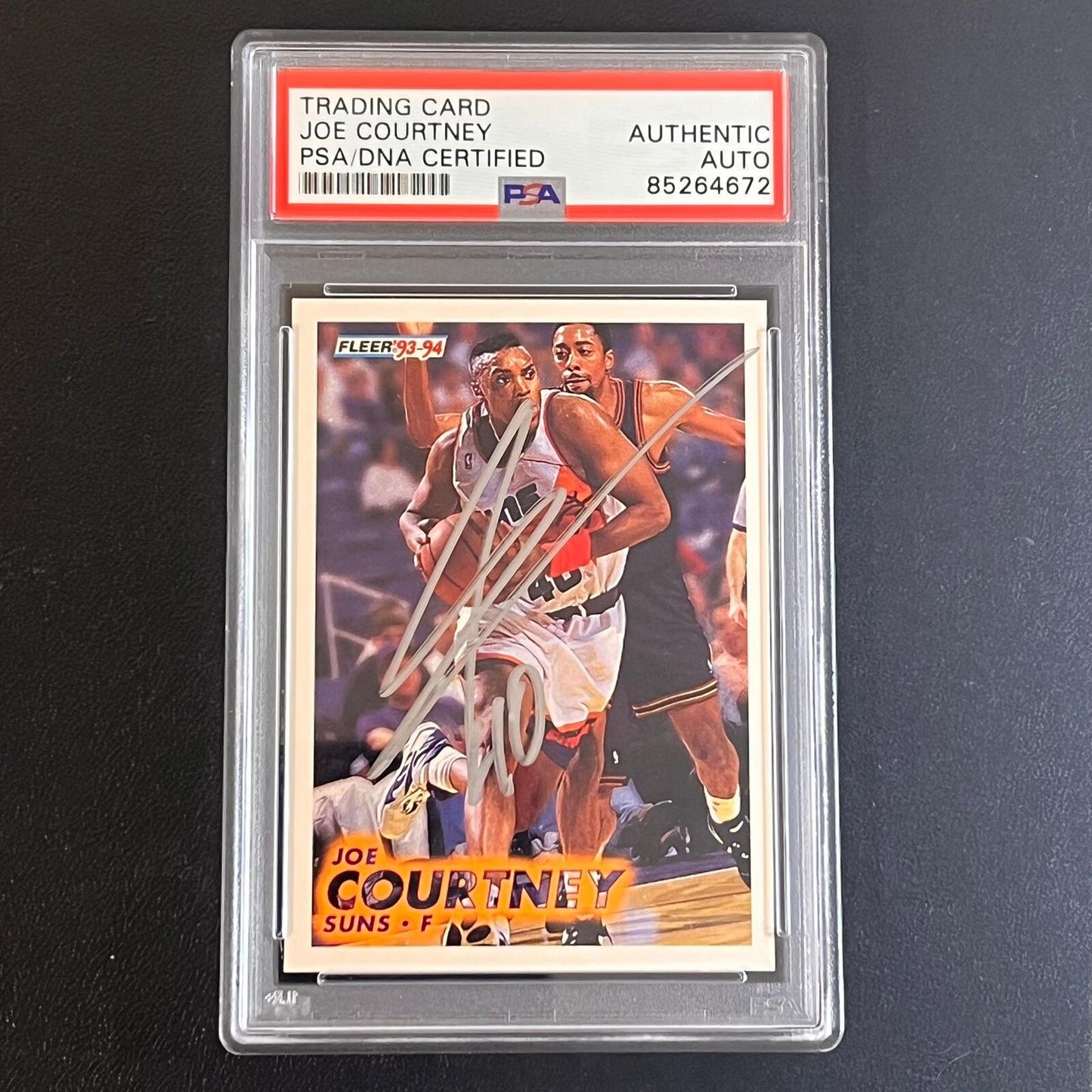 1993-94 Fleer #356 Joe Courtney Signed Card AUTO PSA Slabbed Suns