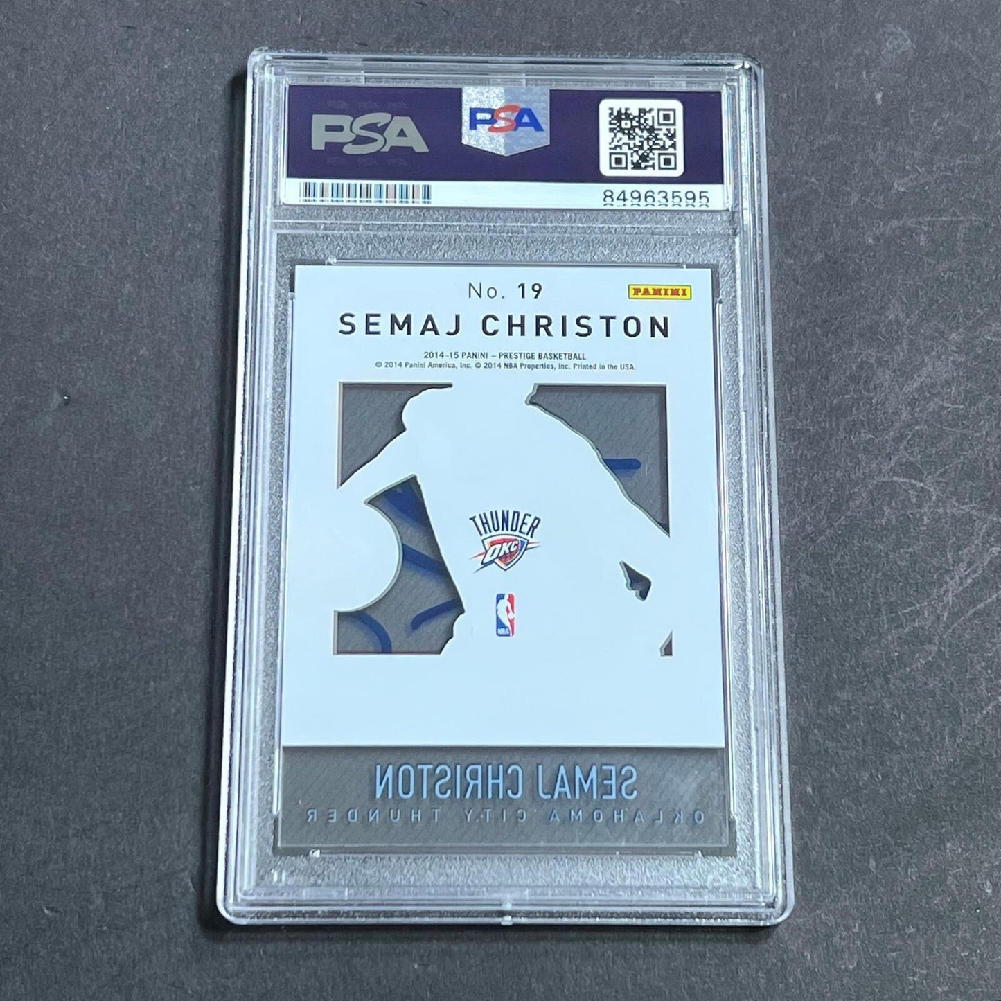 2014-15 Panini Prestige #19 Semaj Christon Signed Card AUTO PSA Slabbed RC Thund