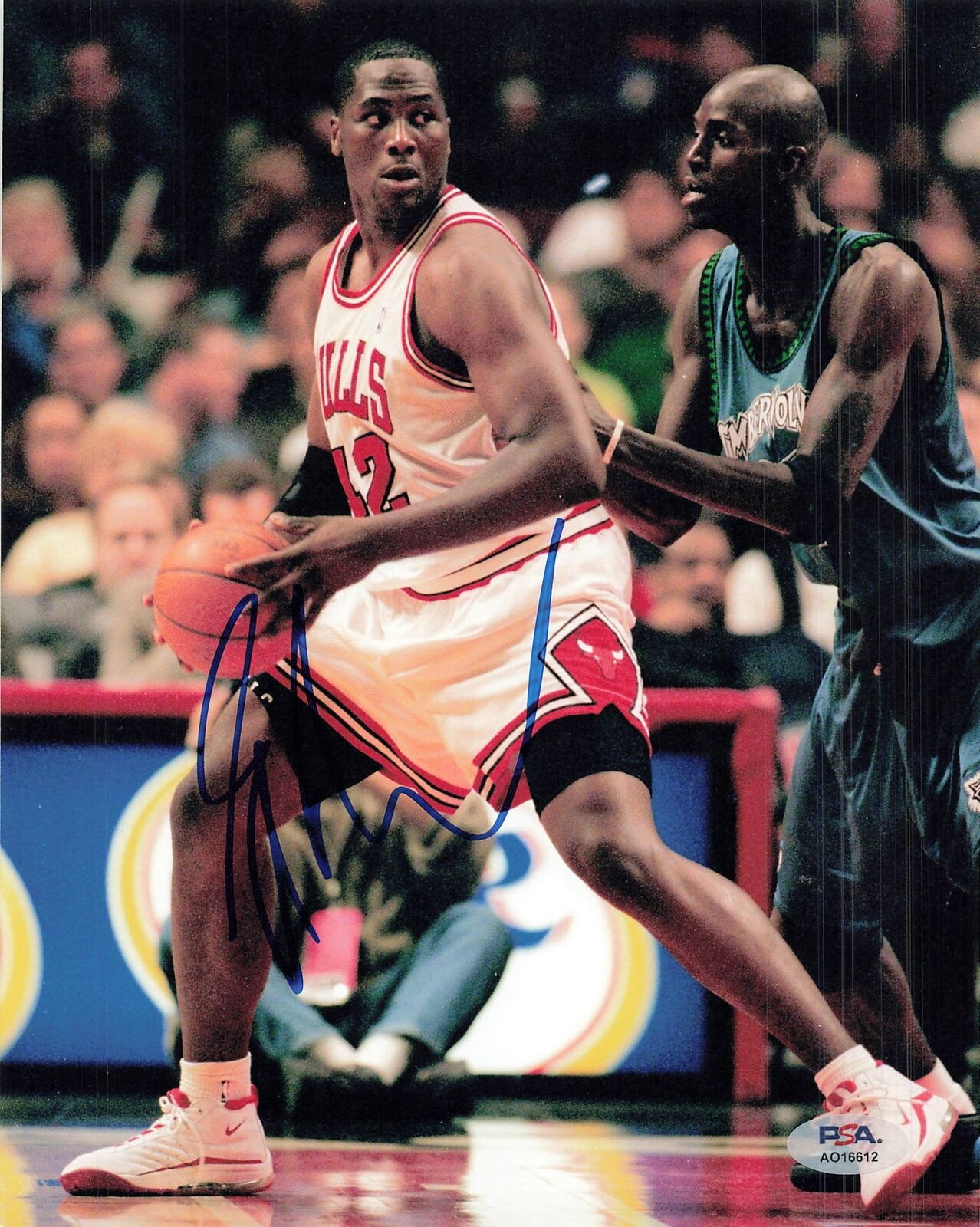 Elton Brand 8x10 photo PSA/DNA Chicago Bulls Clippers Autographed