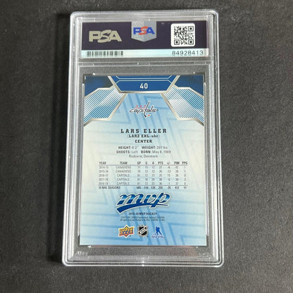 2019-20 Upper Deck MVP Hockey #40 Lars Eller Signed Card AUTO PSA Slabbed Capita