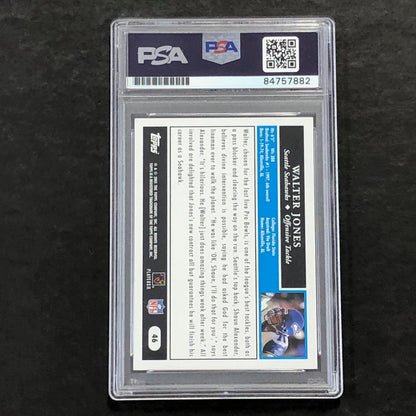 2005 Topps #46 Walter Jones Signed Card PSA/DNA AUTO Slabbed Seahawks