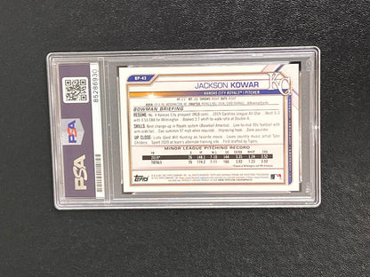 2021 Topps Prospect #BP-43 Jackson Kowar Signed Card PSA/DNA Slabbed AUTO Royals