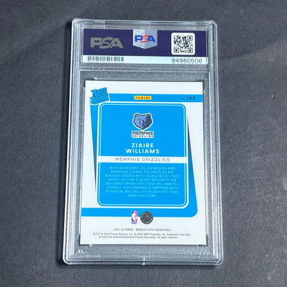 2021-22 Panini Donruss #198 Ziaire Williams Signed Card AUTO PSA/DNA Slabbed RC