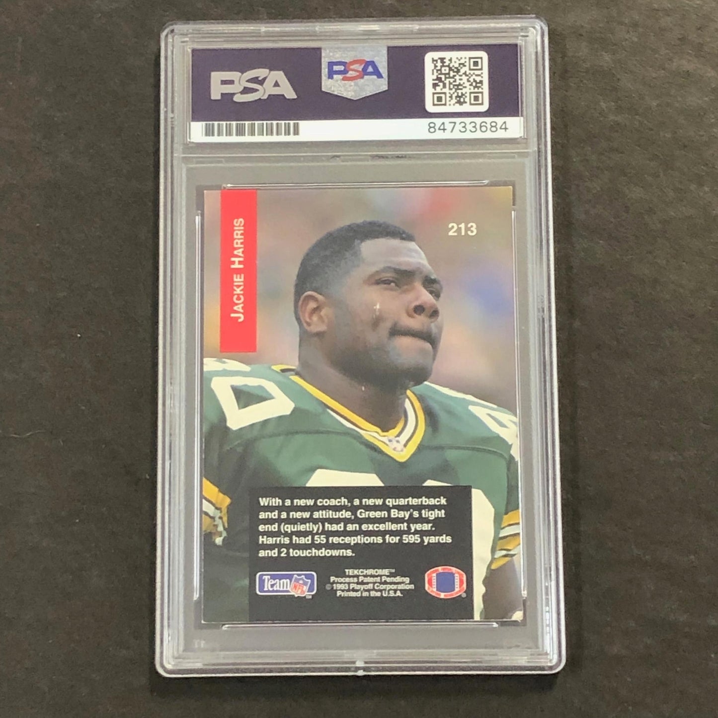 1993 Playoffs #213 Jackie Harris AUTO 10 card PSA Packers Signed