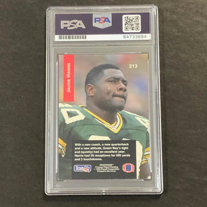 1993 Playoffs #213 Jackie Harris AUTO 10 card PSA Packers Signed