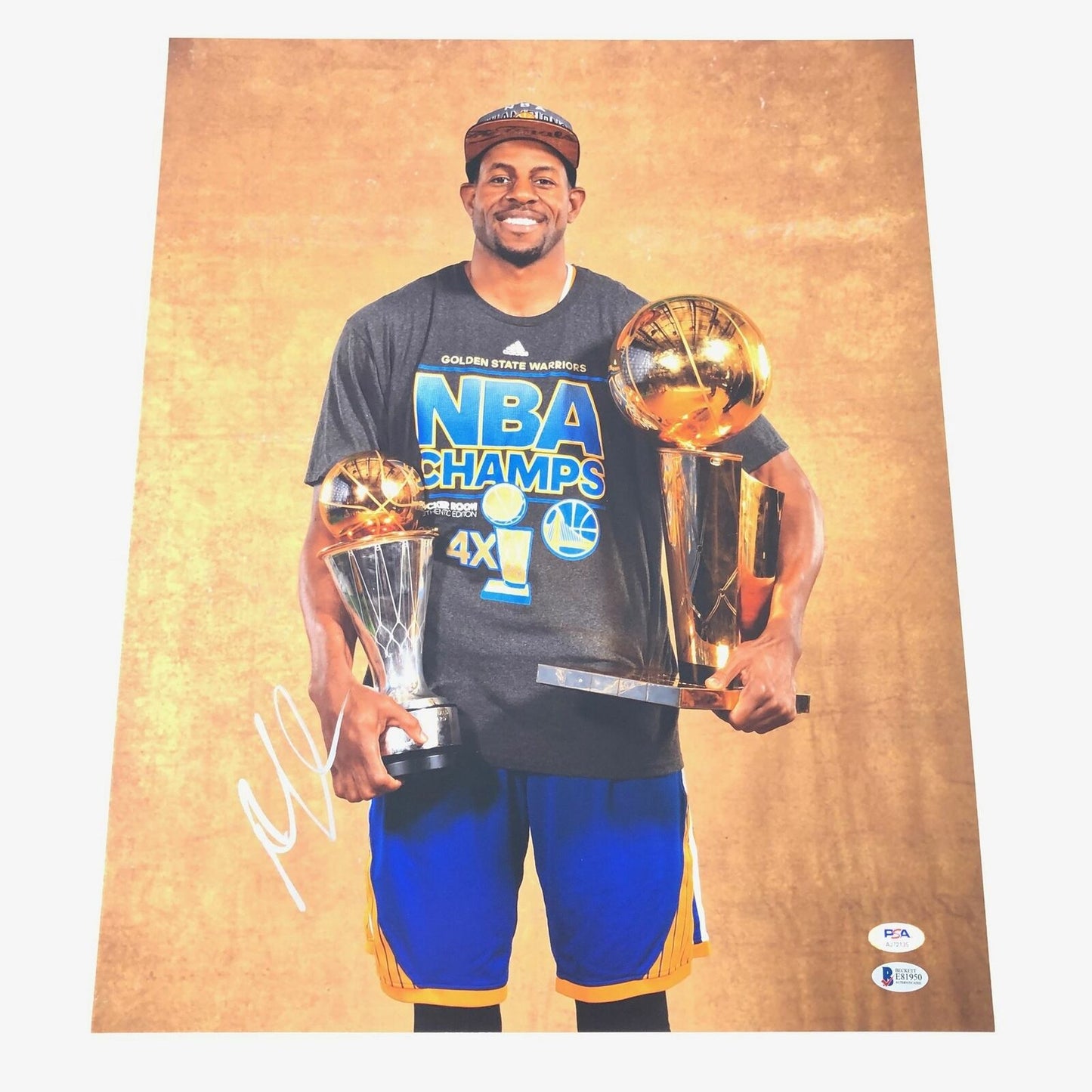 Andre Iguodala signed 16x20 photo PSA/DNA Golden State Warriors Autographed