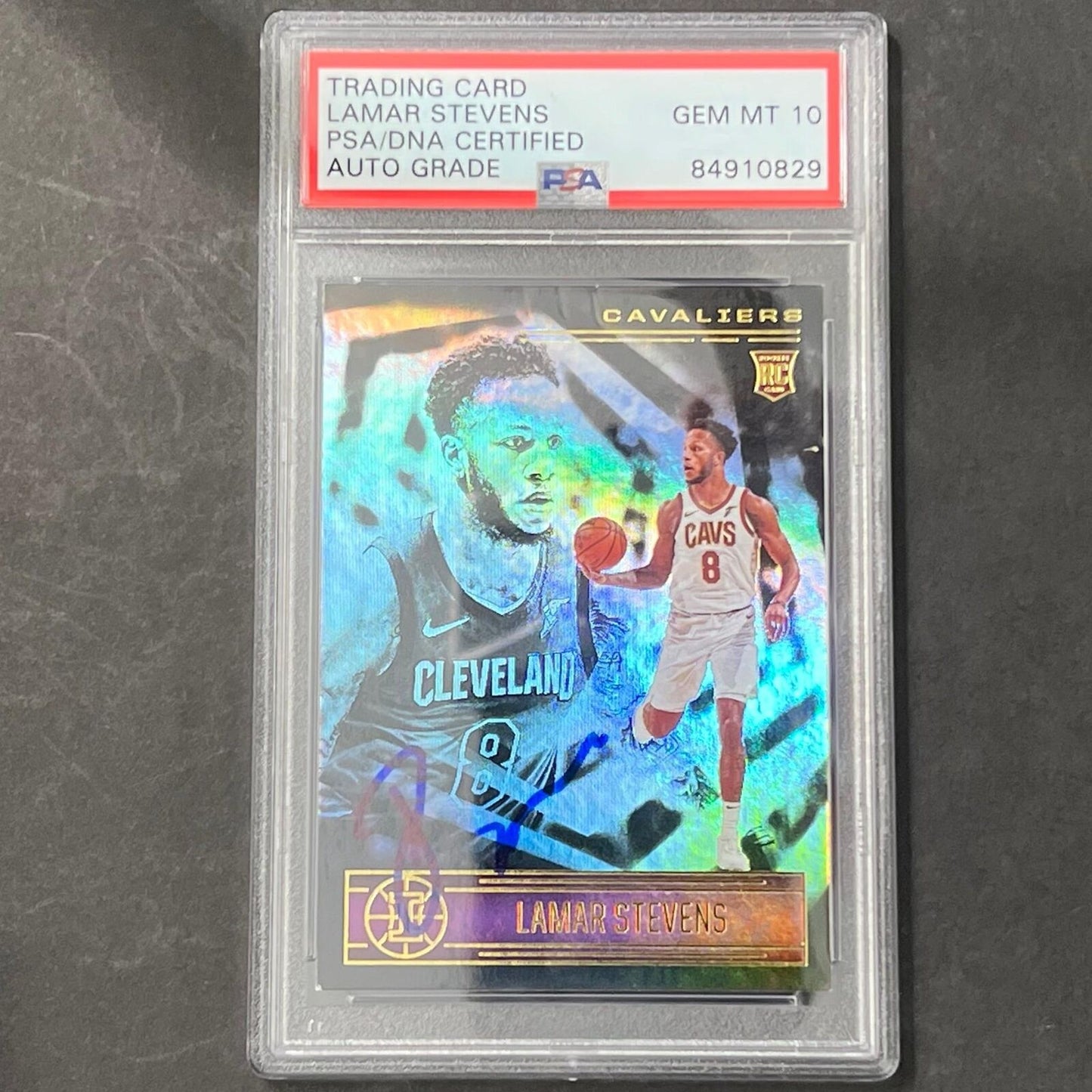 2020-21 Panini Illusions #180 Lamar Stevens Signed Card AUTO 10 PSA Slabbed RC C