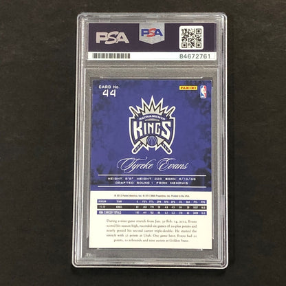 2012-13 Prestige #44 Tyreke Evans Signed Card AUTO 10 PSA Slabbed Kings
