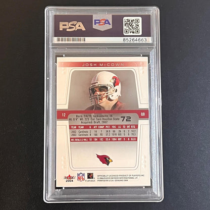 2004-05 Fleer Skybox Genuine NFL #72 Josh McCown Signed Card PSA Slabbed AUTO Ca