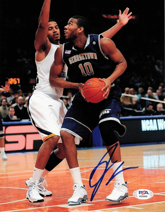 Greg Monroe signed 8x10 photo PSA/DNA Georgetown Hoyas Autographed