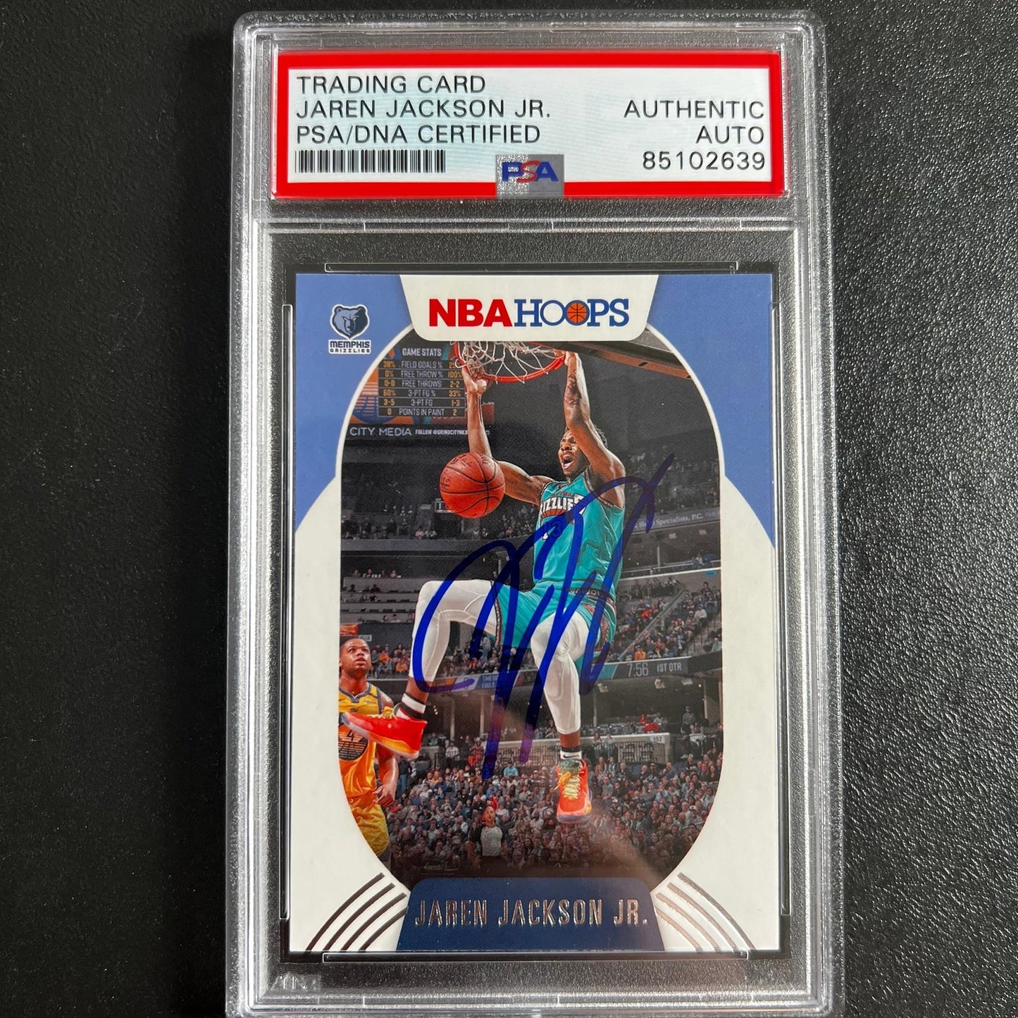 2020-21 Panini Hoops #72 Jaren Jackson Jr. Signed Card AUTO PSA Slabbed RC Grizz