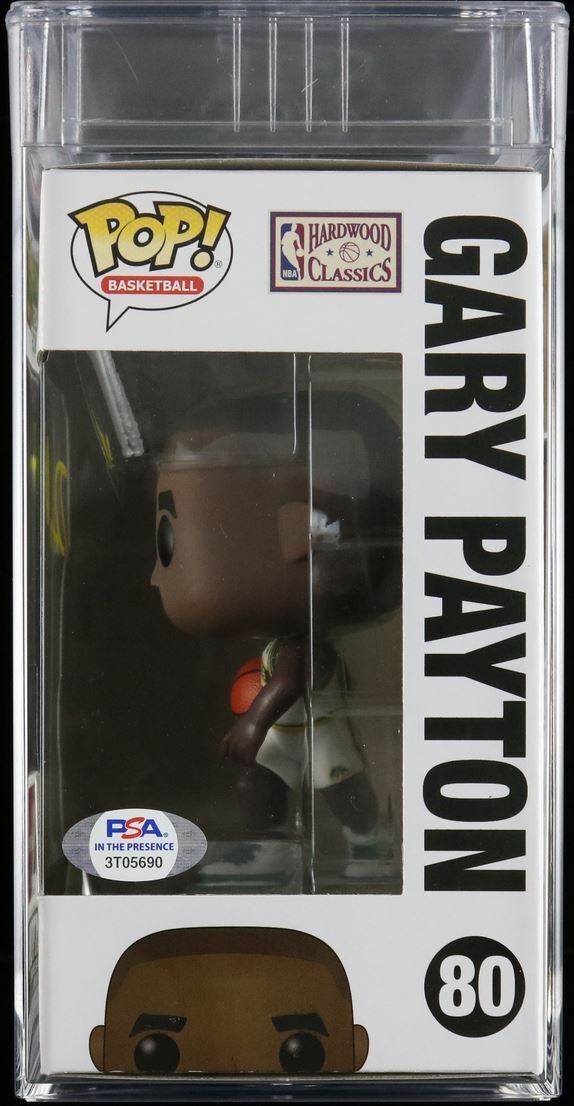 Gary Payton Signed Funko Pop #80 PSA/DNA Encapsulated Autographed Supersonics