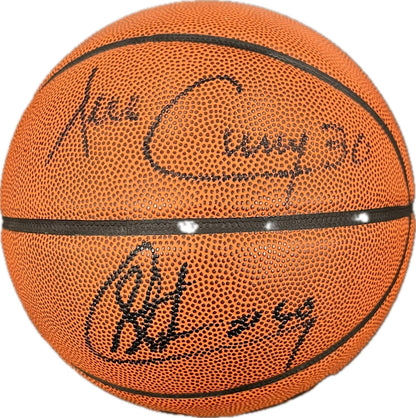 Steph & Dell Curry Signed Basketball PSA Autographed Golden State Warriors