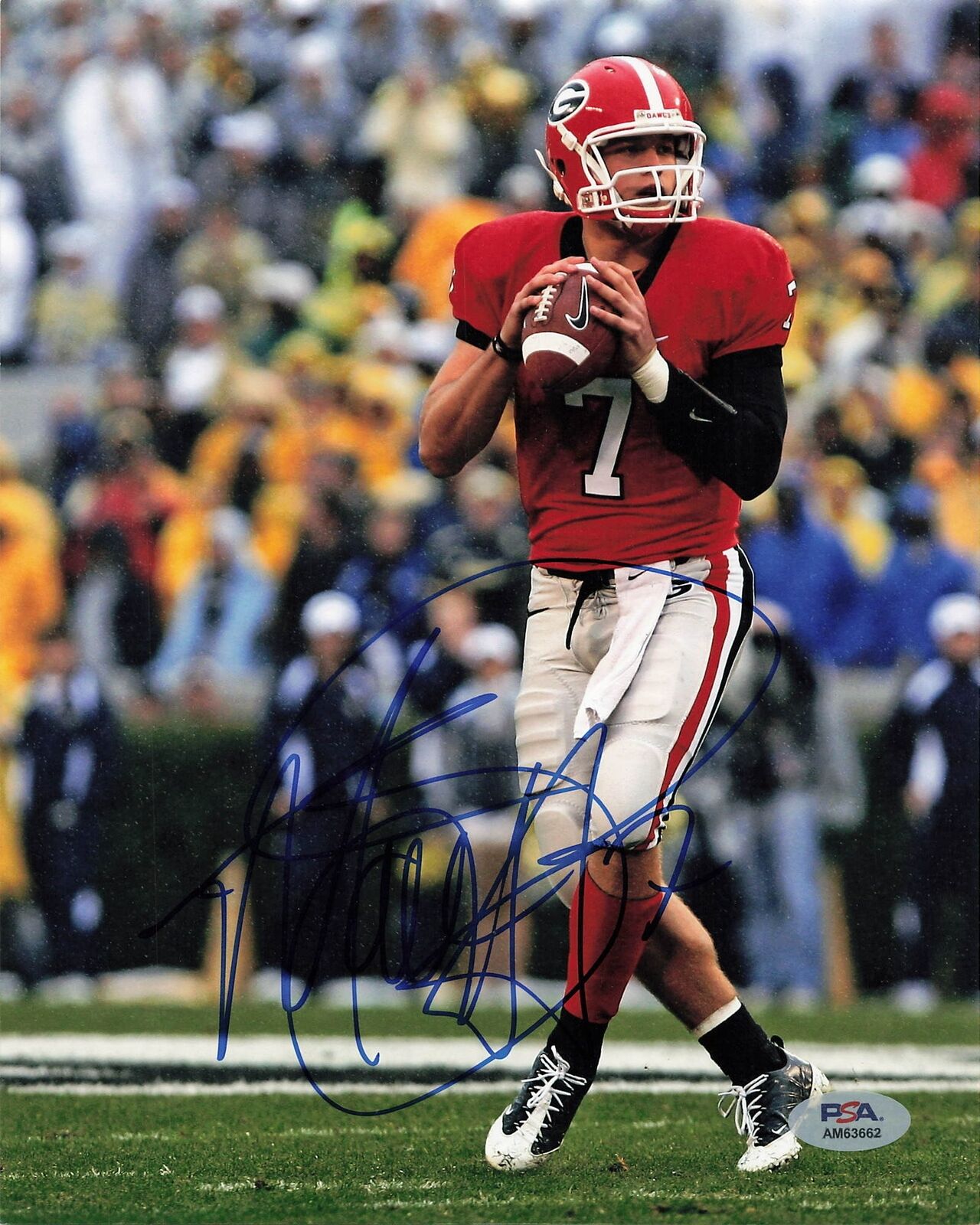 Mathew Stafford Signed 8x10 Photo PSA/DNA Georgia Bulldogs Autographed