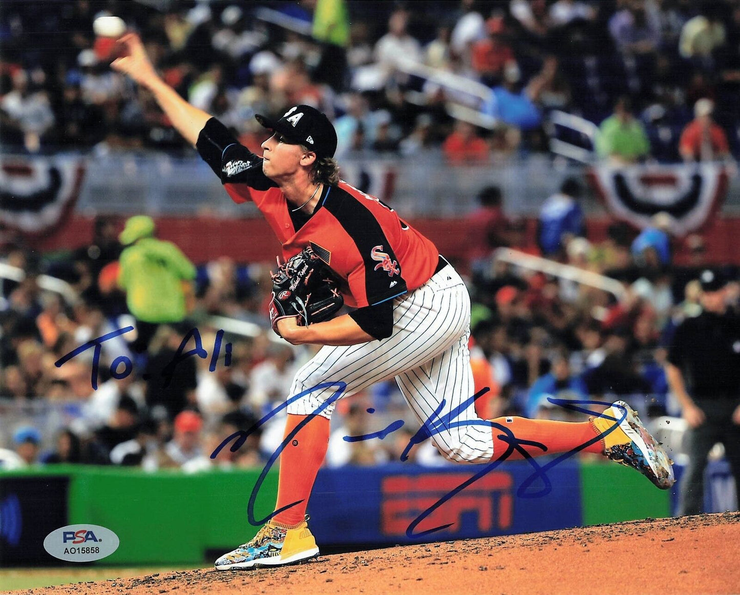 MICHAEL KOPECH signed 8x10 photo Chicago White Sox PSA/DNA Autographed