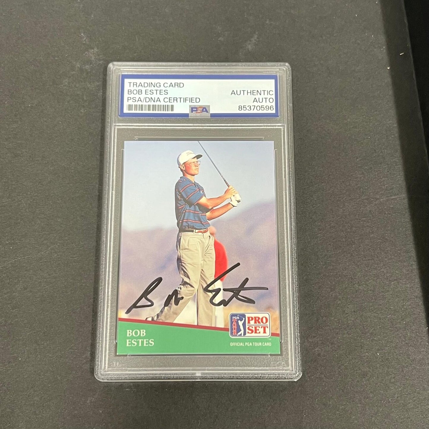 1991 Pro Set #102 Bob Estes Signed Card PSA/DNA Slabbed AUTO