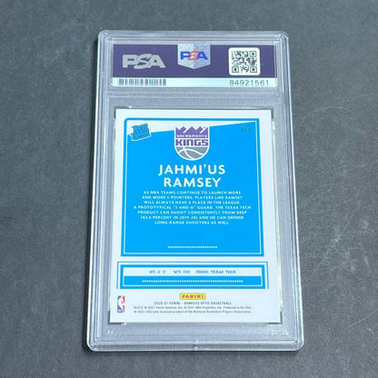 2020-21 Panini Donruss Optic #194 Jahmius Ramsey Signed Card AUTO 10 PSA Slabbed