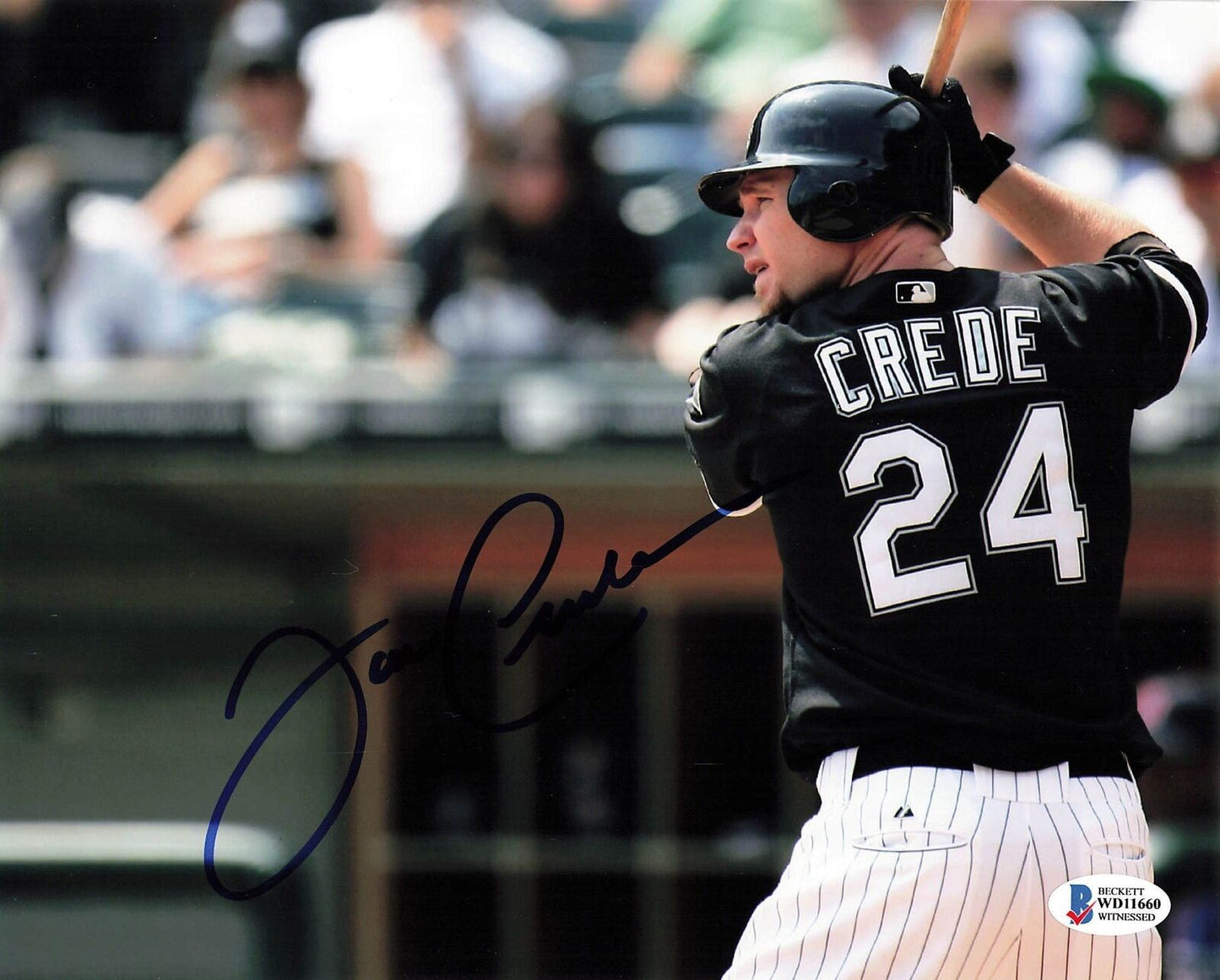 Joe Crede signed 8x10 photo Chicago White Sox BAS Beckett Autographed