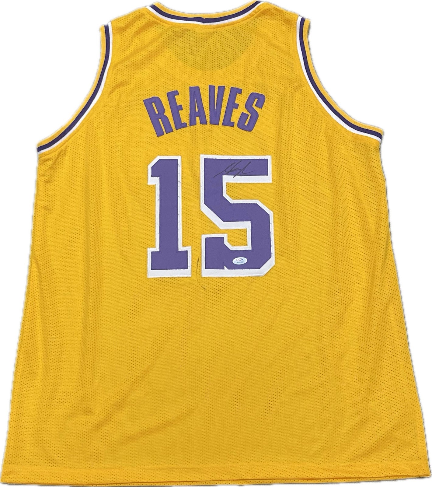 Austin Reaves Signed Jersey PSA Los Angeles Lakers Autographed