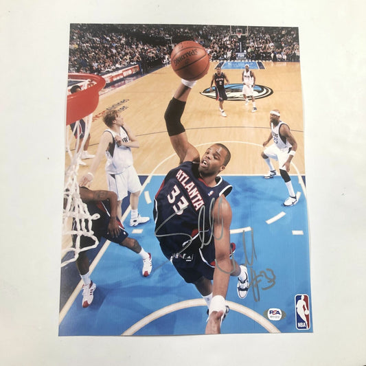 Shelden Williams signed 11x14 photo PSA/DNA Atlanta Hawks Autographed