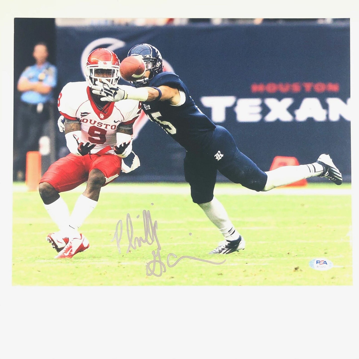 Phillip Gaines signed 11x14 photo PSA/DNA Rice Owls Autographed